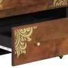 Fürdőszoba bútor szett 3 pcs Mézbarna és Arany 180 x 33 x 75 cm