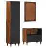 Fürdőszoba bútor szett fiókkal 3 pcs mézbarna 62 x 33 x 58 cm