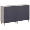 Széf fiókkal 2 pcs Szürke 60 x 33.5 x 75 cm Tömör mangófa