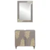 Fürdőszoba bútor szett tárolóval 2 pcs Szürke 62 x 33 x 58 cm