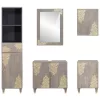 Fürdőszoba bútor szett fiókkal 5 pcs Szürke 62 x 33 x 58 cm
