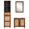 Fürdőszobai bútorok 3 pcs 38 x 33 x 160 cm Tömör Mangófát