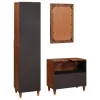 Fürdőszobai bútorok 3 pcs 38 x 33 x 160 cm Tömör Mangófát