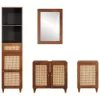 Fürdőszobai bútorok fiókkal ajtóval 4 pcs 38 x 33 x 160 cm