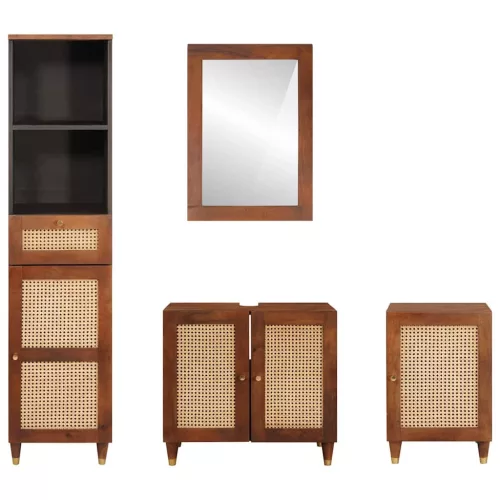 Fürdőszobai bútorok fiókkal ajtóval 4 pcs 38 x 33 x 160 cm