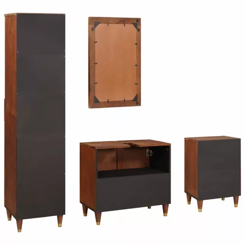 Fürdőszobai bútorok fiókkal ajtóval 4 pcs 38 x 33 x 160 cm