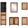 Fürdőszobai bútorok fiókkal ajtóval 5 pcs 38 x 33 x 160 cm