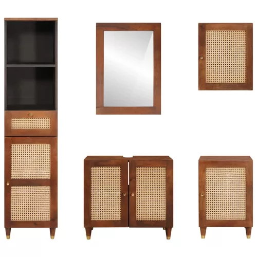 Fürdőszobai bútorok fiókkal ajtóval 5 pcs 38 x 33 x 160 cm
