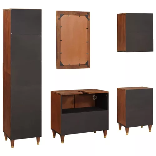 Fürdőszobai bútorok fiókkal ajtóval 5 pcs 38 x 33 x 160 cm