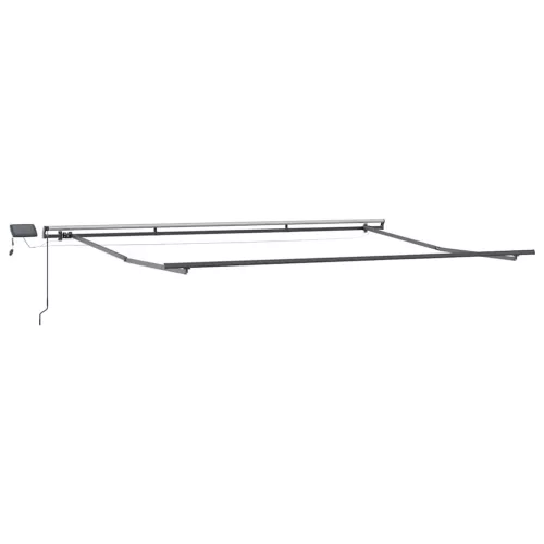 Burgundi vörös kézzel kihúzható LED-es napellenző 400 x 300 cm