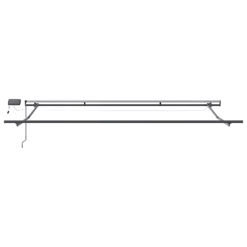Burgundi vörös kézzel kihúzható LED-es napellenző 400 x 300 cm