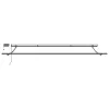 Antracitszürke-fehér LED-es kézi napellenző 400 x 300 cm