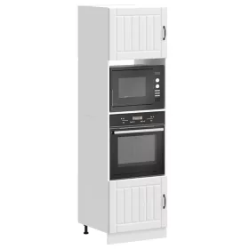 Lucca 2 db fehér szerelt fa sütőszekrények