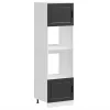 Sütőszekrények 2 db Porto fekete színű műfa
