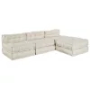 Moduláris kanapé 4 pcs Krém 70 x 70 x 56 cm szövet