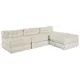 Moduláris kanapé 4 pcs Krém 70 x 70 x 56 cm szövet
