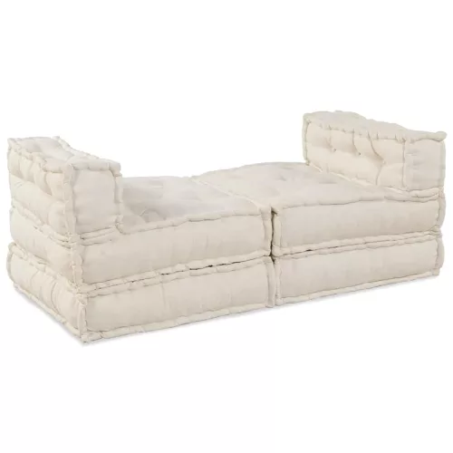 Moduláris kanapé 4 pcs Krém 70 x 70 x 56 cm szövet