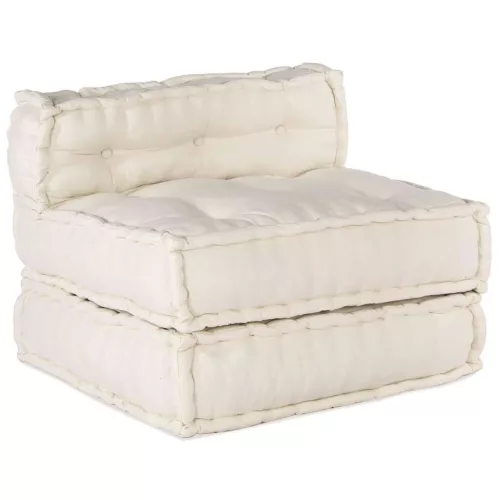 Moduláris kanapé 4 pcs Krém 70 x 70 x 56 cm szövet
