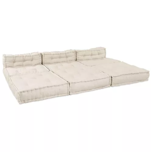 Moduláris kanapé 4 pcs Krém 70 x 70 x 56 cm szövet