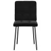4 db fekete bársony étkezőszék