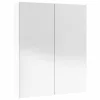 Fényes fehér MDF tükrös fürdőszobaszekrény 60 x 15 x 75 cm