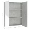Betonszürke MDF tükrös fürdőszobaszekrény 60 x 15 x 75 cm