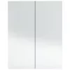 Antracitszürke MDF tükrös fürdőszobaszekrény 60 x 15 x 75 cm