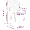 4 db sötétbarna szövet étkezőszék