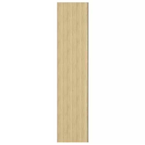 Fehér és tölgy MDF tükrös fürdőszobaszekrény 60 x 15 x 75 cm