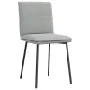 4 db világosszürke bársony étkezőszék