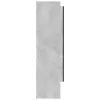 Betonszürke MDF tükrös fürdőszobaszekrény 80 x 15 x 60 cm