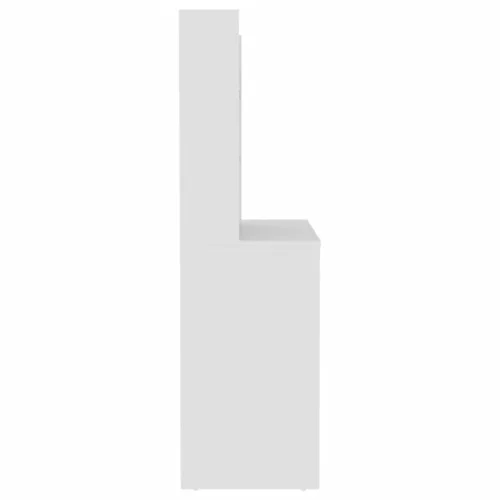 Fehér LED-es MDF sminkasztal 100 x 40 x 135 cm