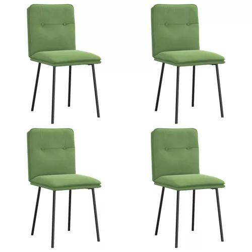 4 db világoszöld bársony étkezőszék