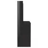 Fényes fekete LED-es MDF sminkasztal 100 x 40 x 135 cm