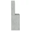 Betonszürke LED-es MDF sminkasztal 100 x 40 x 135 cm