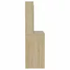 Tölgyszínű LED-es MDF sminkasztal 100 x 40 x 135 cm