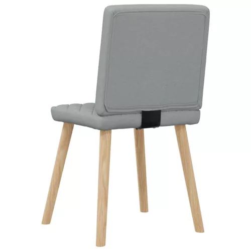 6 db világosszürke szövet étkezőszék