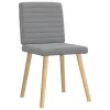 6 db világosszürke szövet étkezőszék