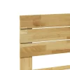 Ágykeret fejtámlával matrac nélkül 100x200 cm tömör fa tölgyfa