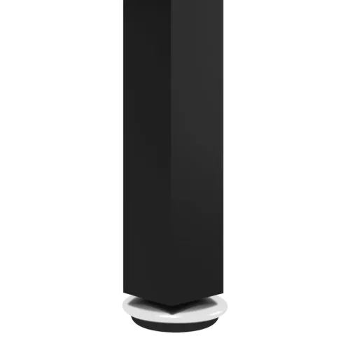Fekete-átlátszó edzett üveg dohányzóasztal 70 cm