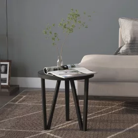 Fekete MDF dohányzóasztal Ø35 cm