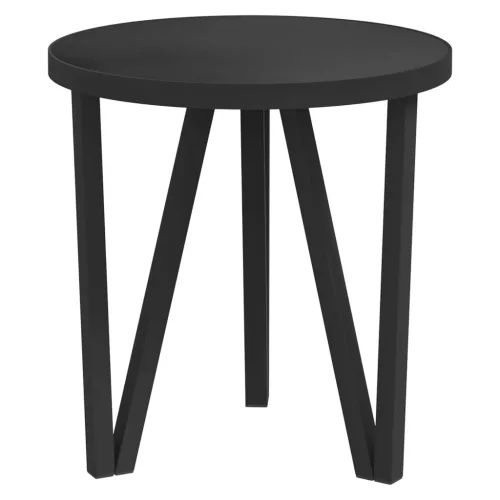 Fekete MDF dohányzóasztal Ø35 cm