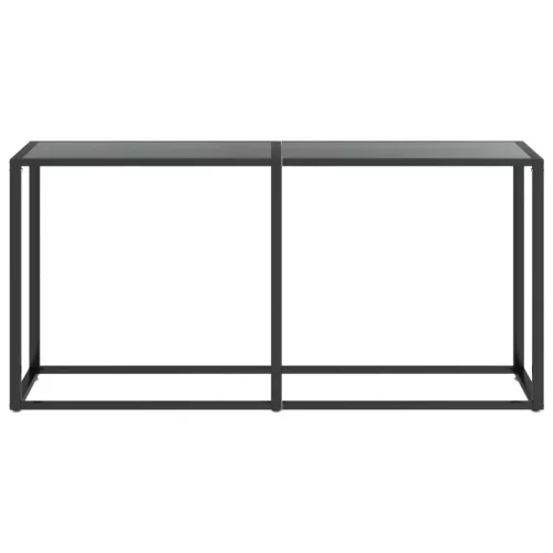 Fekete edzett üveg tálalóasztal 160 x 35 x 75,5 cm