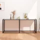 Fehér márvány edzett üveg tálalóasztal 180 x 35 x 75,5 cm