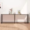 Fehér márványszínű edzett üveg tálalóasztal 220 x 35 x 75,5 cm