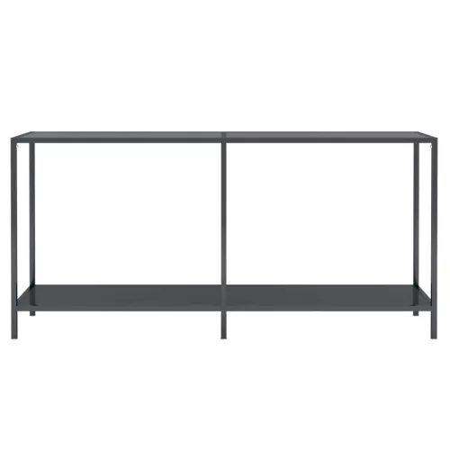 Fekete edzett üveg tálalóasztal 160 x 35 x 75,5 cm