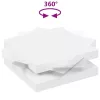Fehér dohányzóasztal 360 fokban forgatható 90x90x34,5 cm