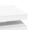 Fehér dohányzóasztal 360 fokban forgatható 90x90x34,5 cm