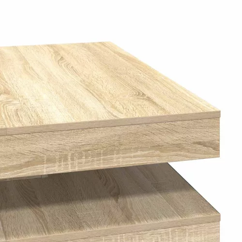 Sonoma tölgy dohányzóasztal 360 fokban forgatható 90x90x34,5 cm