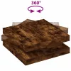 Füstös tölgy dohányzóasztal 360 fokban forgatható 90x90x34,5 cm